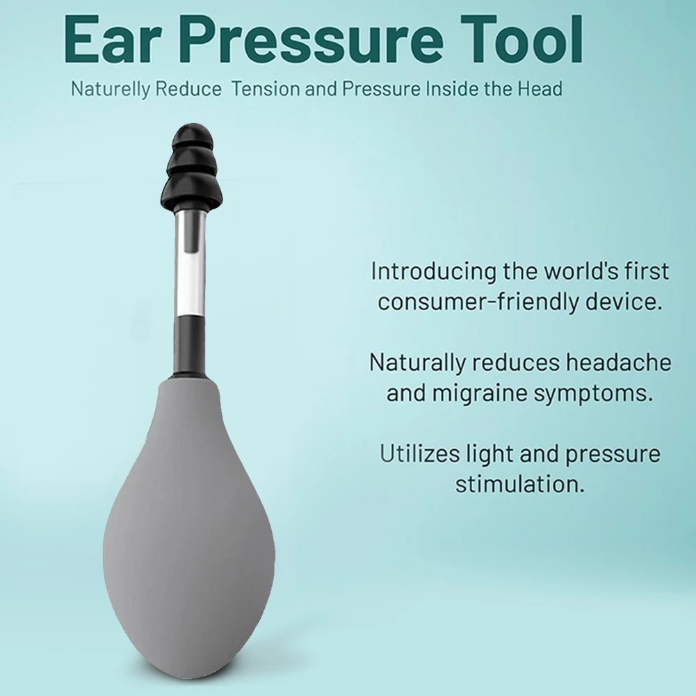 Ear Pressure Relief Suction Device Reduce Tension Ear Pressure Tool Portable Ear Pressure Adjuster Reduces Tension for Migraine