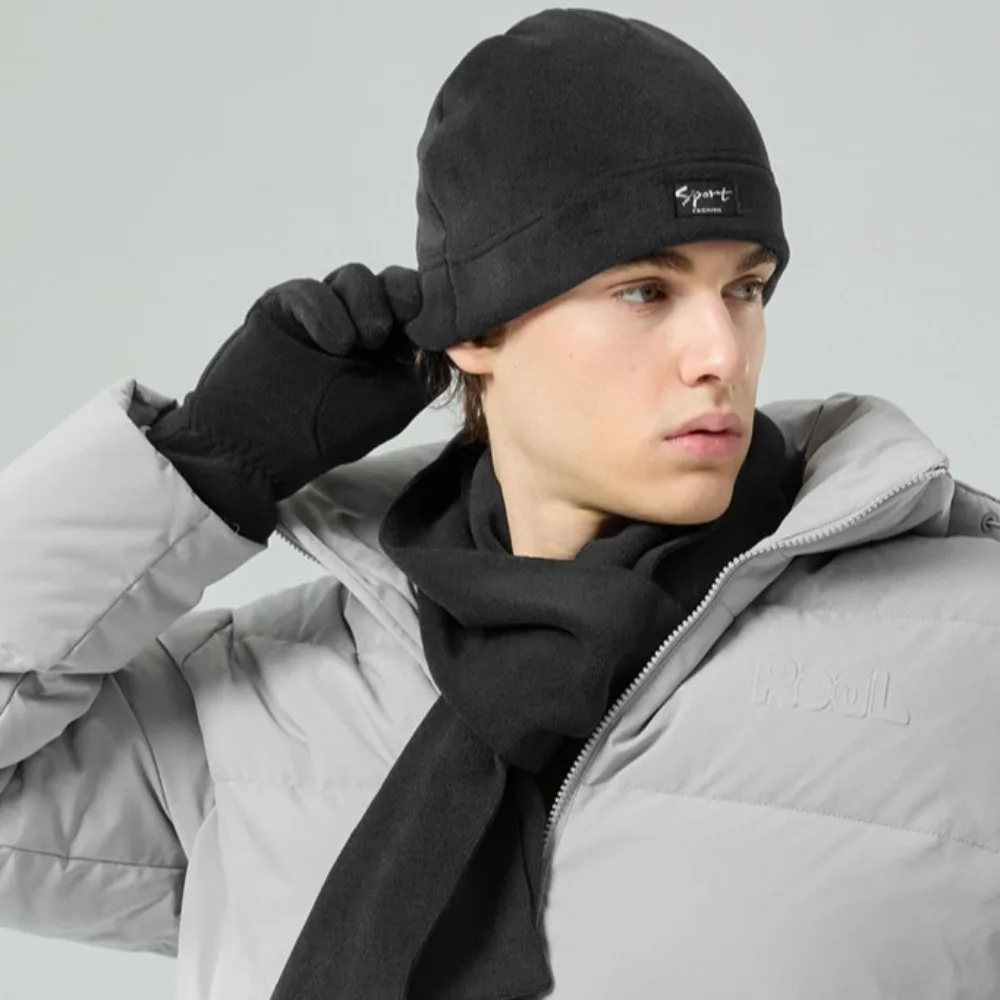

Neck Warmer Winter Beanie Hats Scarf Gloves Set Cold Proof Windproof Women Warm Knitted Hat Thicken Ear Protection