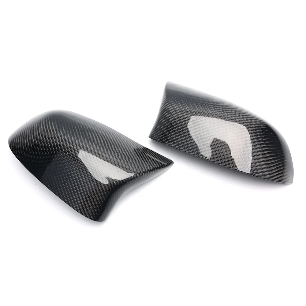 1 Pair Replacement Glossy Carbon Fiber Mirror Cover for BMW X5 F15 X6 F16 X3 F25 X4 F26 2014-2018  M look style mirror cover