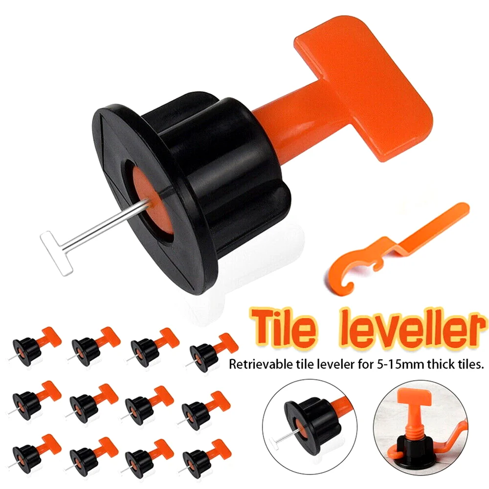 200 قطعة نظام تسوية بلاط الأرضيات مقاطع الفواصل الخزف السيراميك مستوي عدة لوضع البلاط جدار تحديد أدوات البناء