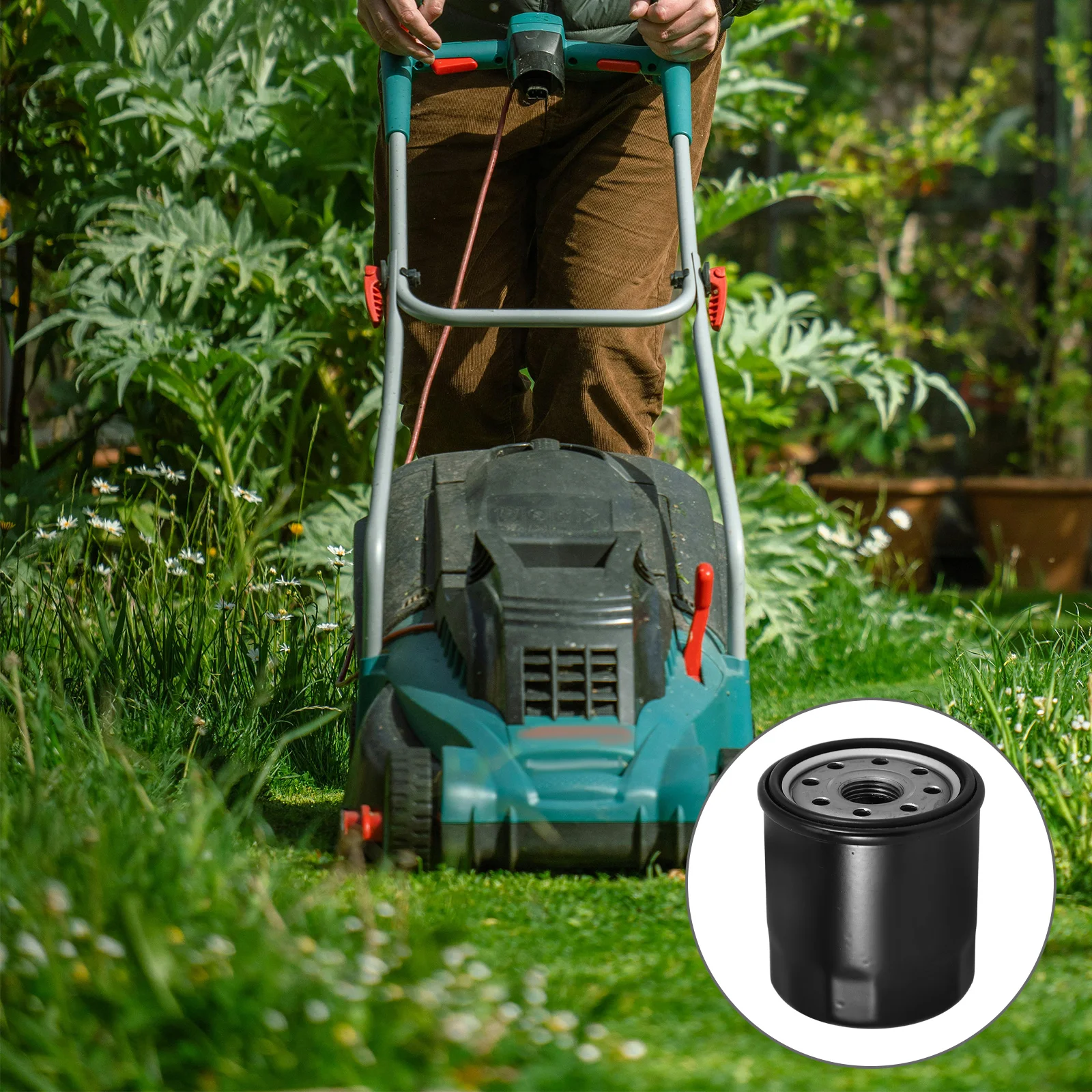 

Lawn Mower Oil Filter Replacement 52114 Compatible With Grass Trimmer Hedge Trimmer Portable Mower Garden Tool