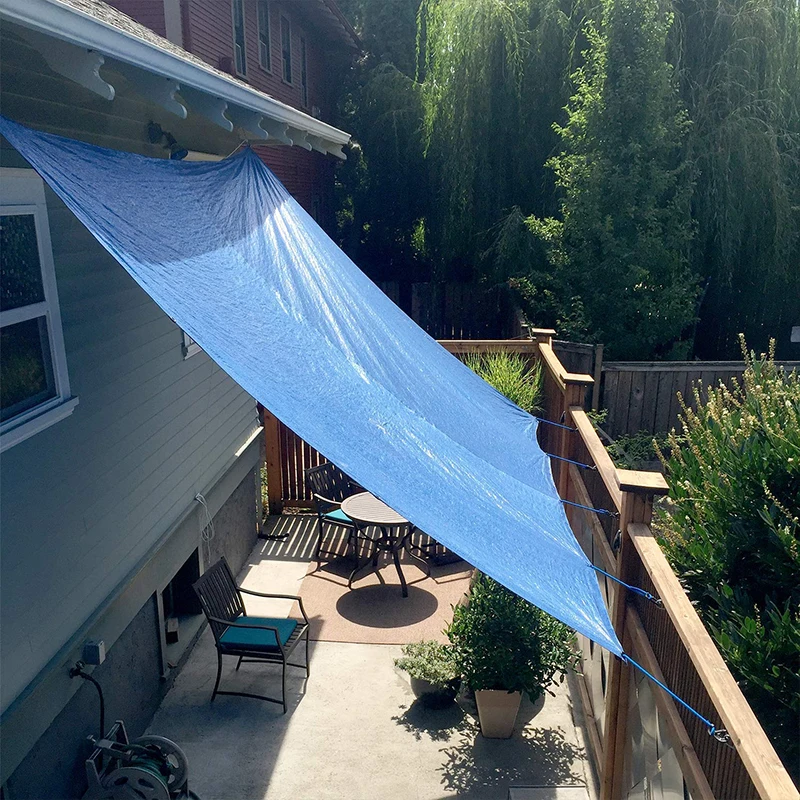 Plastikowe arkusze Zagęszczona niebieska pomarańczowa plandeka Osłona przeciwsłoneczna Zewnętrzna wodoodporna plandeka przeciwdeszczowa