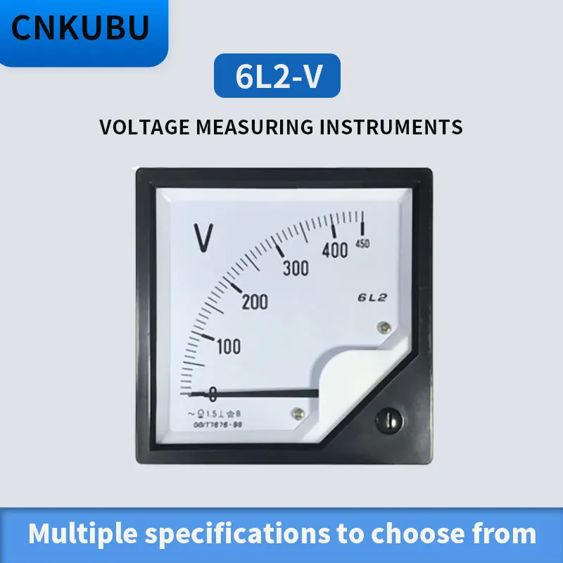 AC 6L2 250V 300V 450V 500V 750V 1KV  pointer type voltmeter voltage meter mechanical header 80*80MM