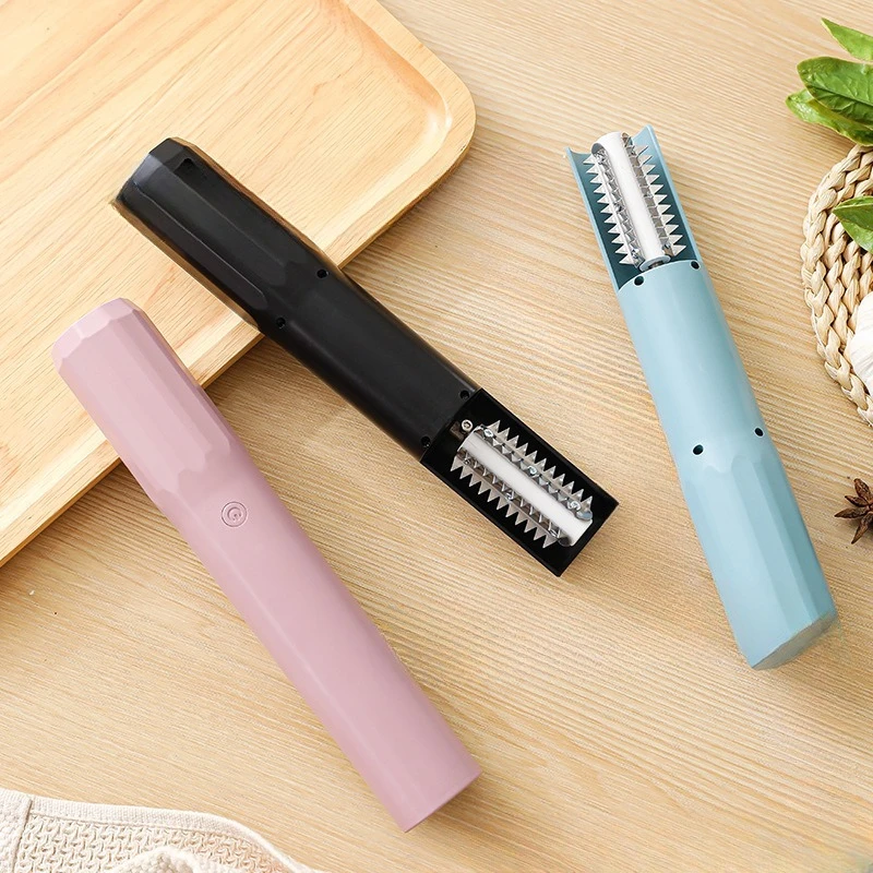 Cordless Electric Fish Scaler, Powerful Auto Fish Scale Remover with Stainless Steel Blade for Home/Commercial