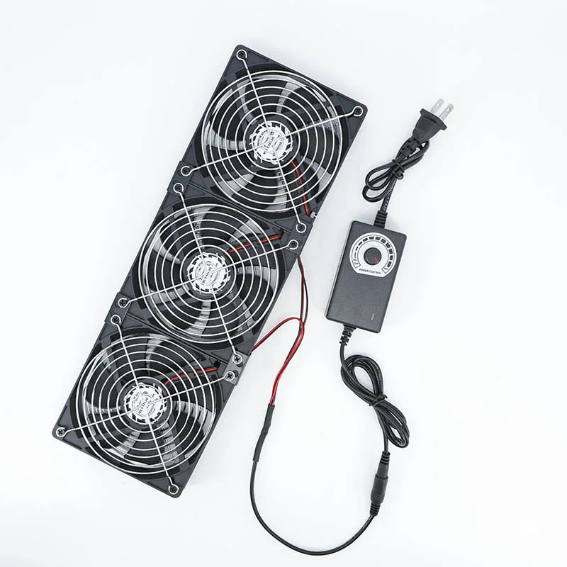 Wentylator chłodzący 120mm 3000RPM z kontrolerem 12cm 12V 220V do obudowy BTC, stacji roboczej, szafy, radiatora, wentylator serwerowy J17 — zdjęcie produktu 4
