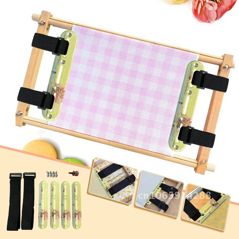 

Бандажные зажимы для одежды, наборы для вышивки крестом, регулируемые художественные рукоделия, акриловые поделки, эластичный холст с отверткой, инструмент, винт для