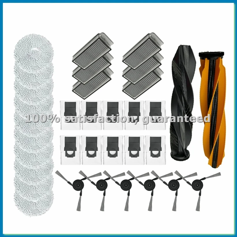 

Compatible for X50 Ultra Replacement Main Side Brush HEPA Filter Mop Pads Dust Bags Spare Parts Accessories-ABRM