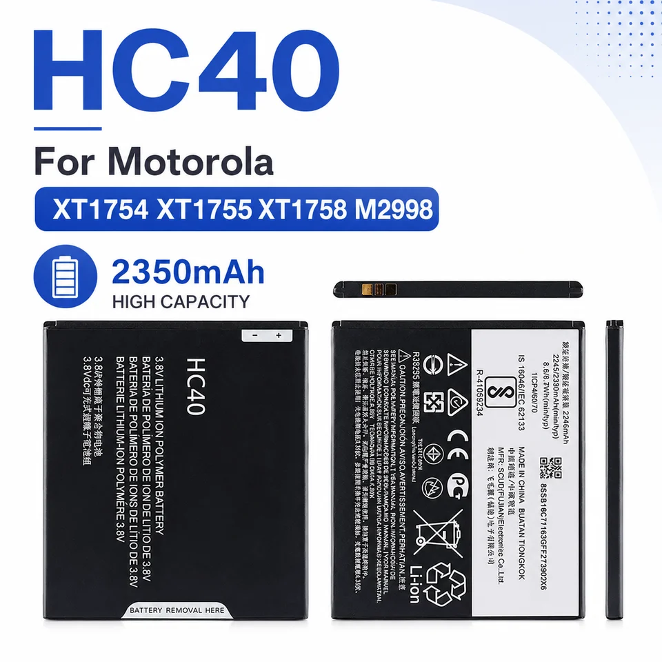 Batería de Reemplazo KC40 HC40 HC60 GK40 para Motorola Moto E6 Plus XT1754 XT1755 XT1758 M2998 C Plus E3 G4 Play 5