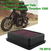 TB-9016 para Triumph Bonneville T100 T120 Speedmaster/Street Cup Street Twin motocicleta filtro de aire de alto flujo limpiador para admisión