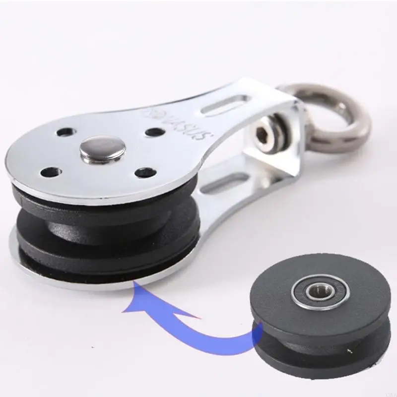 X3UA Cable Pulley 360 Degree Rotation Traction Wheel Mute System DIY Attachment, Gym Equipment, DIY Home Projects