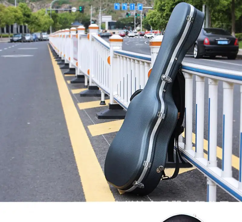 ABS Guitar Case 41 Inch Guitar Carring Bag Classic Hard Guitar Case Accessories Bag , Shockproof and Portable Guitar Bag