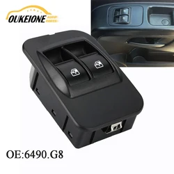 For Peugeot Bipper Citroen Nemo Fiat Fiorino Qubo Electric Window Control Switch Glass Lifter Button Accessories 6490.G8 6490G8