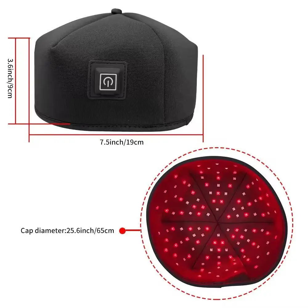 2026 Trending Hair Care Anti-Hair Loss 660Nm 850Nm Red Light Therapy Cap Helmet 108Pcs Lamp Beads Led Hair Growth Cap