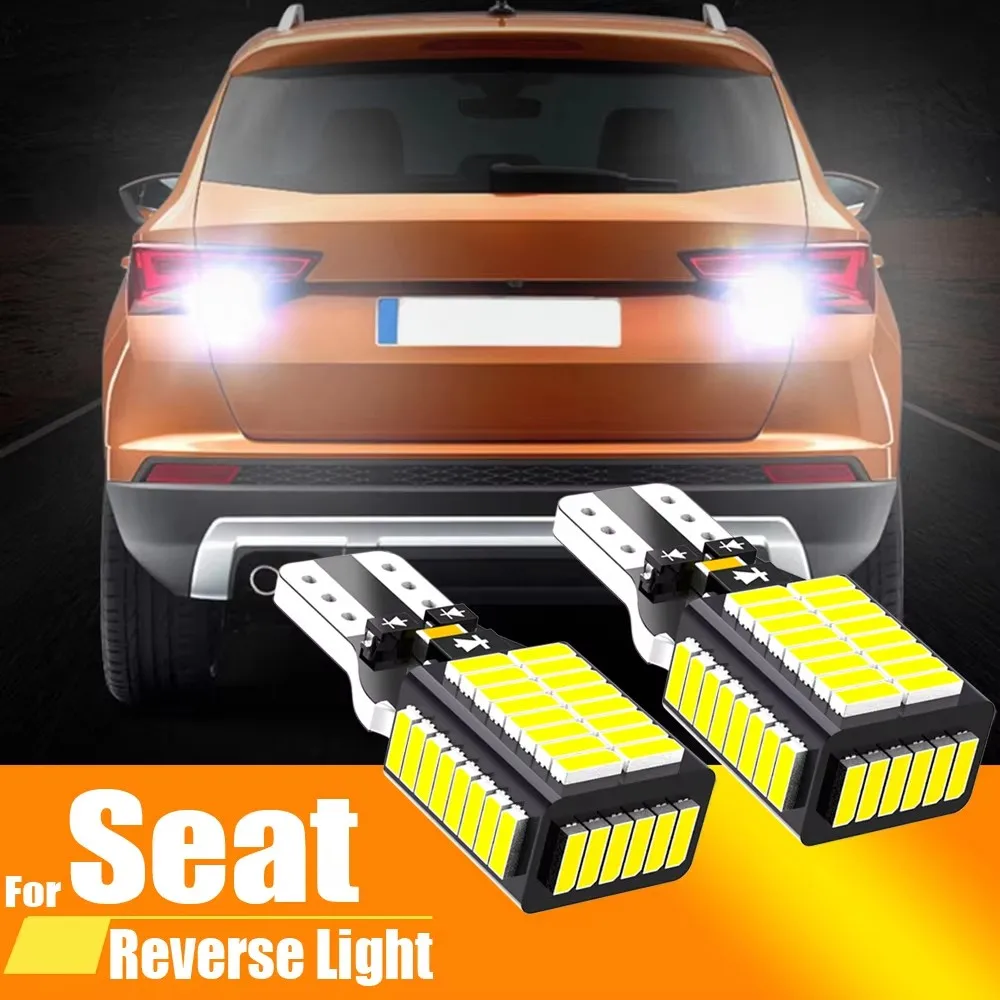 2pcs LED Backup Light Bulb Reverse Lamp W16W T15 921 912 Canbus No Error For Seat Alhambra MK2 Ibiza MK5 KJ 2017-2020 Ateca 12v