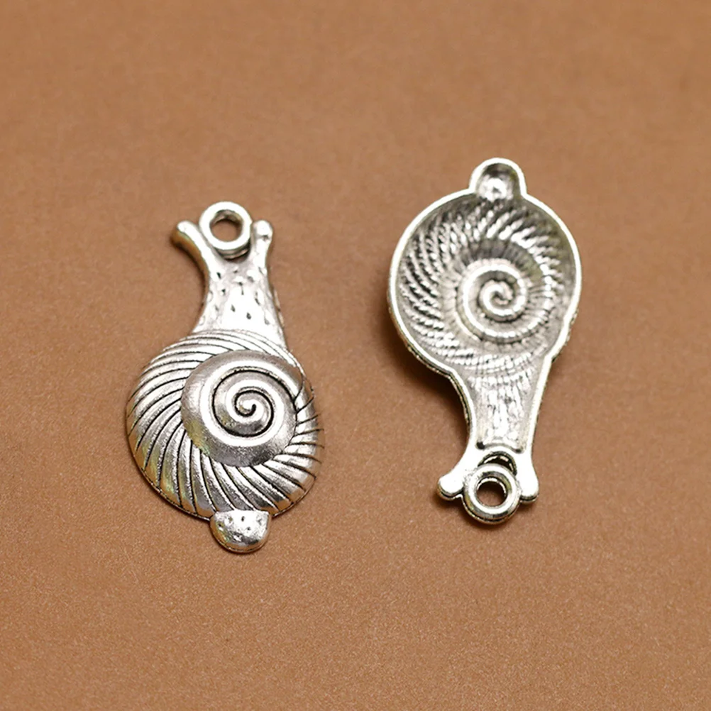 

20pcs Alloy Snail Pendant DIY Jewelry Making Charms Cute Spacer Enamel Beads Friendship Minimalist Accessories