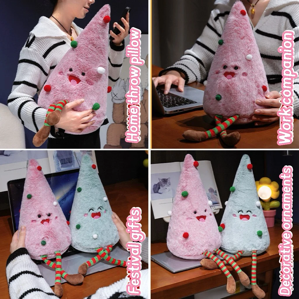 30 سنتيمتر زينة عيد الميلاد لطيف ألعاب من القطيفة شجرة عيد الميلاد دمية المنزل زخرفة الحفلات والهدايا #6