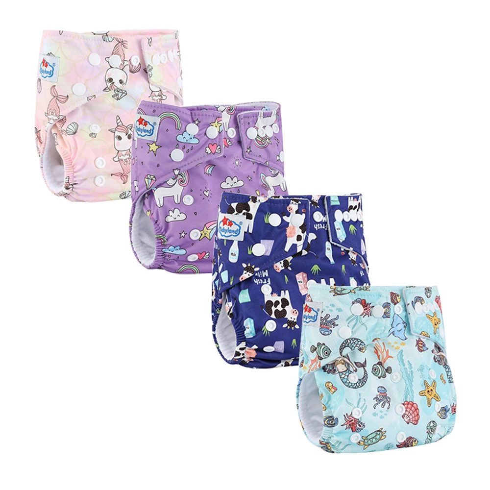 15pcs/lot  Baby Cloth Diaper Reusable Cloth Nappy Washable Diapers Nappies Panties for Toddler Kids Child  3-15kg