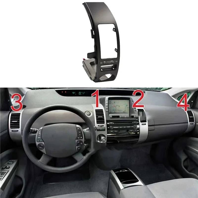 

1Pair Car Center Console Air Conditioner Outlet Penal Assy For Toyota Prius 2004-2009 Dashboard Air Vent 55680-47020-A97E