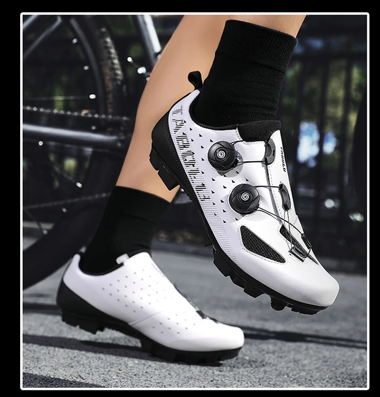 Herren- und Damen-Mountainbike-Schuhe, professionelle atmungsaktive MTB-Schuhe mit harter Sohle, rutschfeste Rennradschuhe. – Detail 28