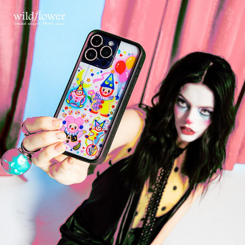 حافظة لهاتف آيفون 16 15 14 12 13 14 17Pro Max Halloween Happy Party Clown Little Ghost Cover     #5