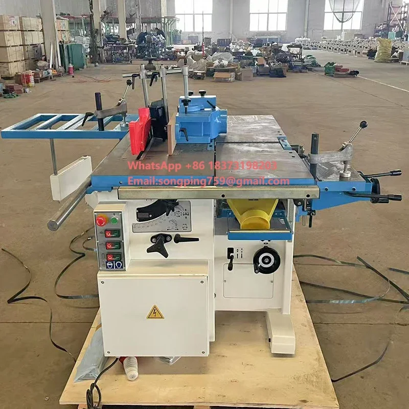 Industrial Universal Woodworking Multi Functions Wood Combination Combined Machine with Planer Thicknesser Saw Cutting