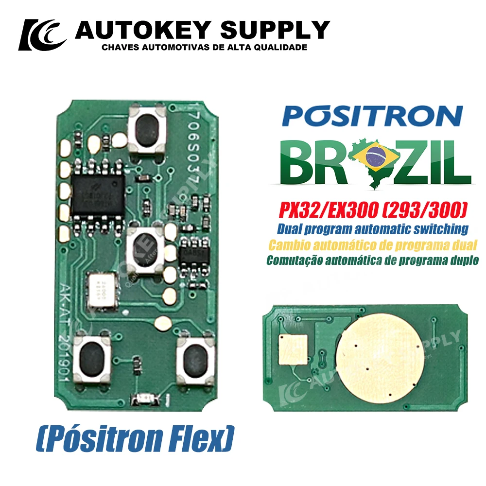 AutokeySupply AKBPCP090 AKBPCP117AT   PX80 Complete Double Program 293 PX32 EX300 330 360 For Brazil Positron Flex