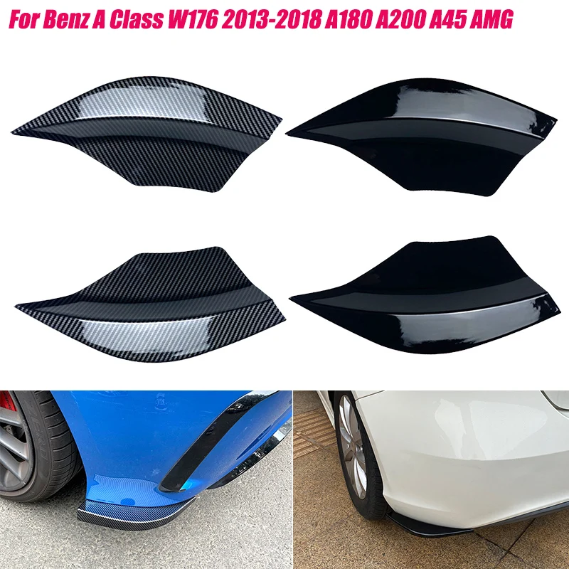 

Car Accessories Rear Bumper Splitter Air Vent Cover Apron Stickers For Mercedes Benz A Class W176 A180 A200 A45 AMG 2013 ~ 2018