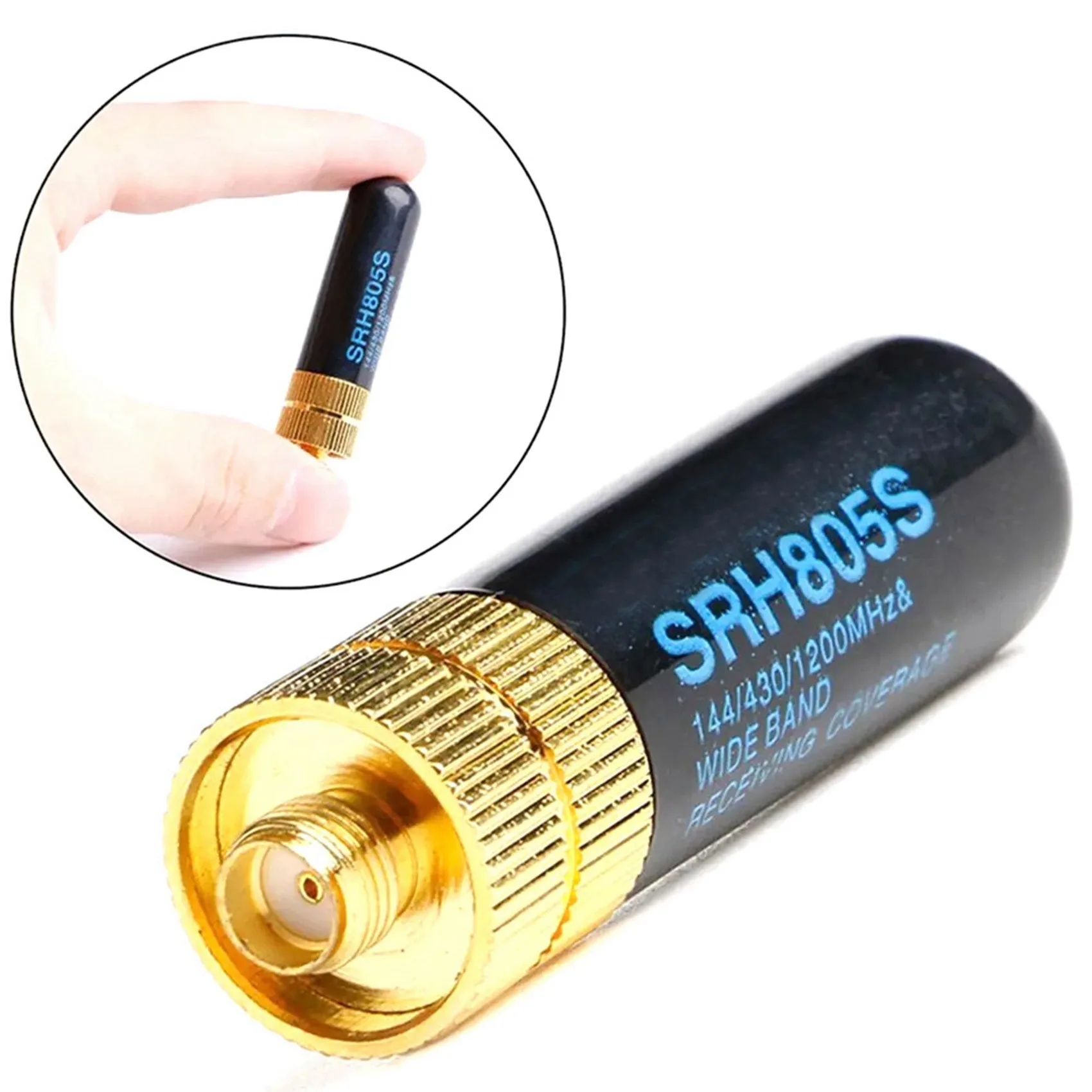 A003 2X 워키 토키 안테나 SRH-805S 듀얼 밴드 안테나 5Cm 엄지 안테나 다기능 초단형 소형 안테나