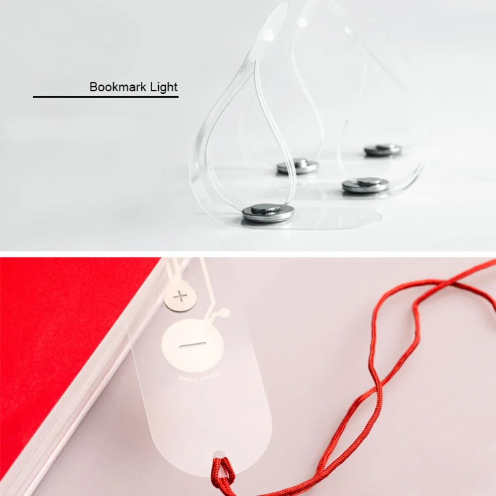 CLAETED الإبداعية المرجعية ضوء الليل تكنولوجيا رواية صغيرة محمولة LED ضوء طاولة القراءة