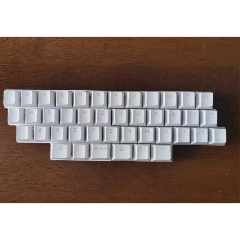 MiFuny Mini teclado mecánico con cable 34/33 teclas interruptor rojo compatible con QMK/VAIL teclados ergonómicos RGB personalizados para juegos de oficina