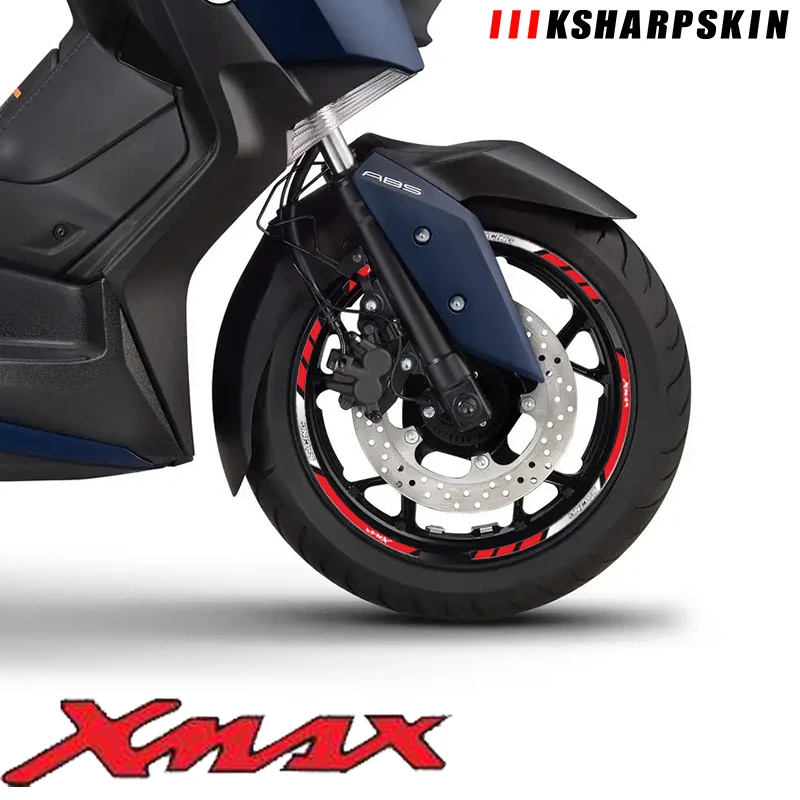 

Motorcycle tire inner ring reflective stripe stickers multicolor waterproof decals for YAMAHA XMAX