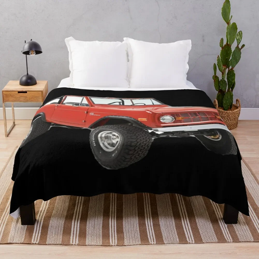 

Brown Classic Ford Bronco Throw Blanket