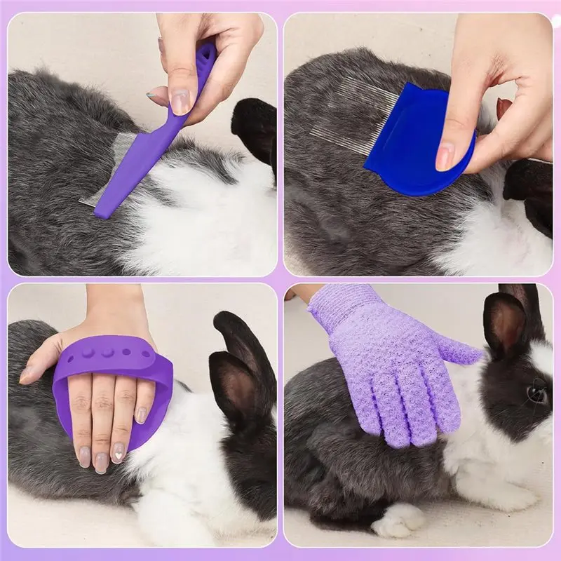 A84E-8-Piece Mini Pet Grooming Kit, Grooming Kit, Including Pet Clippers And File, Etc.