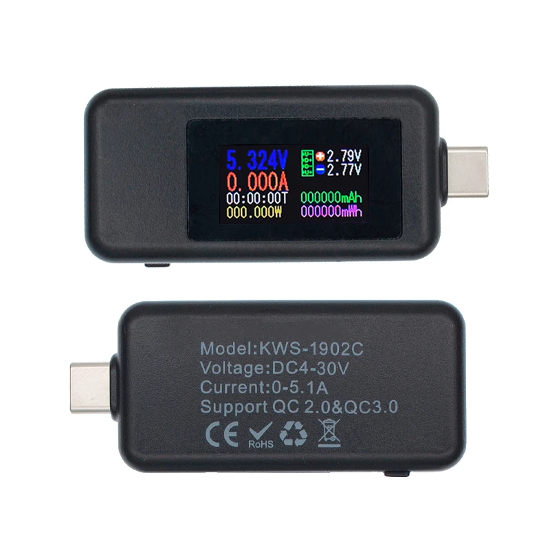 10 in 1 USB Tester DC Digital Voltmeter Amperimetro Current Voltage Meter Amp Volt Ammeter Detector Power Bank Charger Indicator