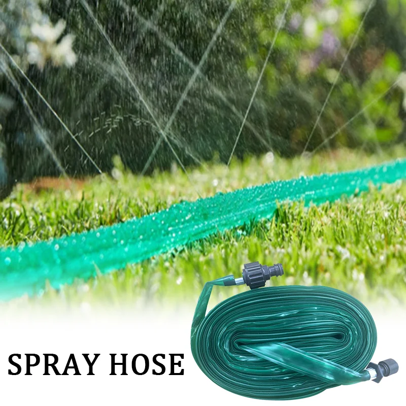 Tuyau d'arrosage à pulvérisation fine avec tuyau d'infiltration pour pelouse, arrosage goutte à goutte pour pelouse, ceinture de pulvérisation rafraîchissante, arroseur d'eau