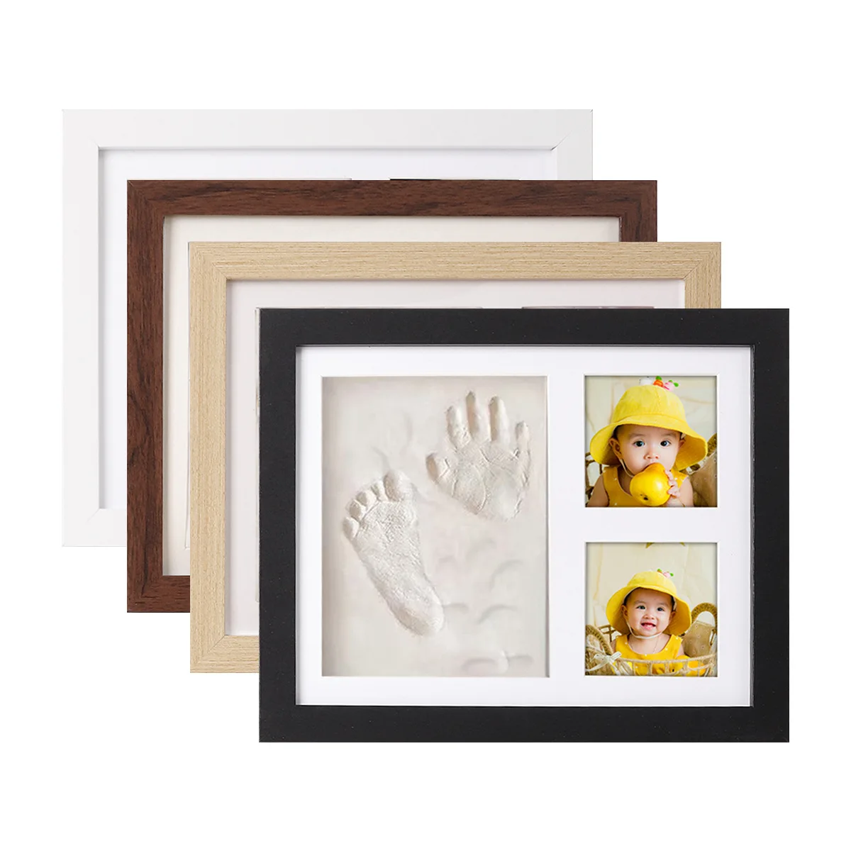 Baby & Pet Handprint Paw Print Kit, DIY Keepsake Photo Frame, Non-Toxic Inkless Pad