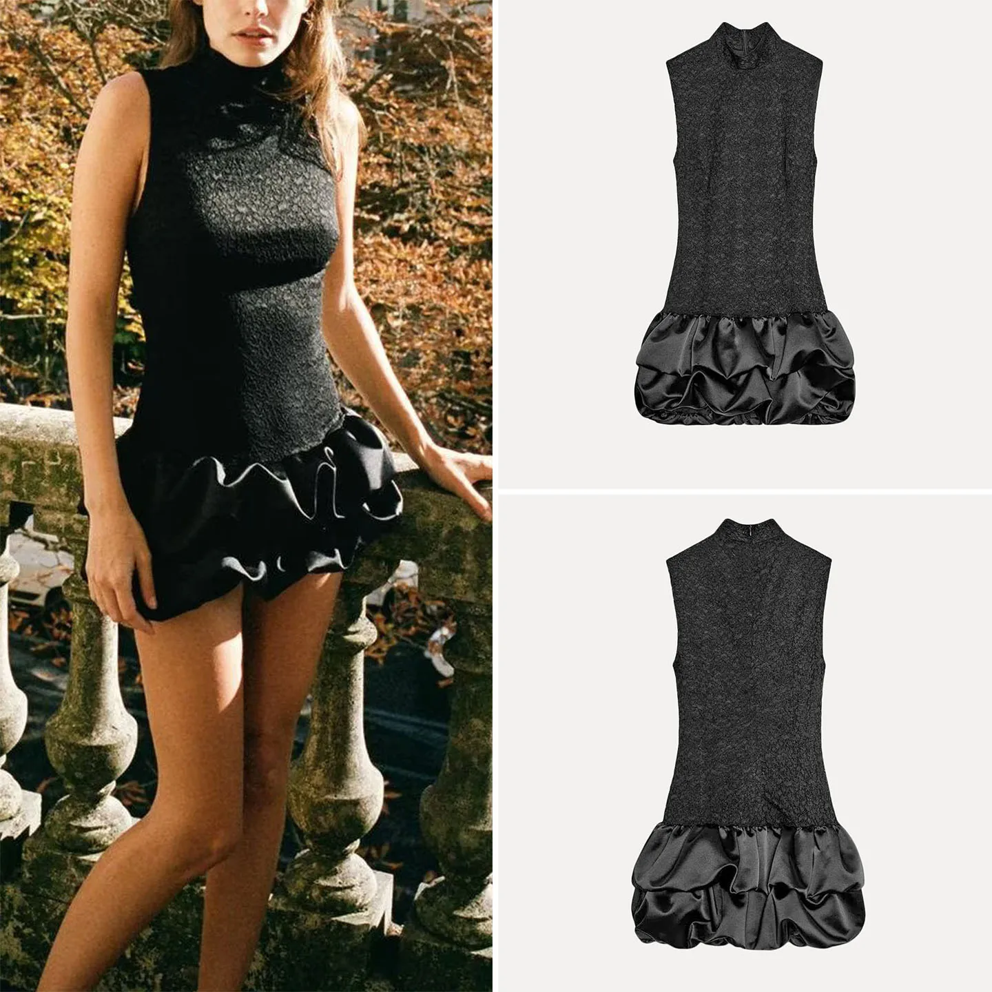 Z ort الدانتيل الدكتور الوقوف طوق لصق مثير فتاة Sle المرأة الدكتور 2025 جديد وصول ميدي طول تنورة Sle Dr #1