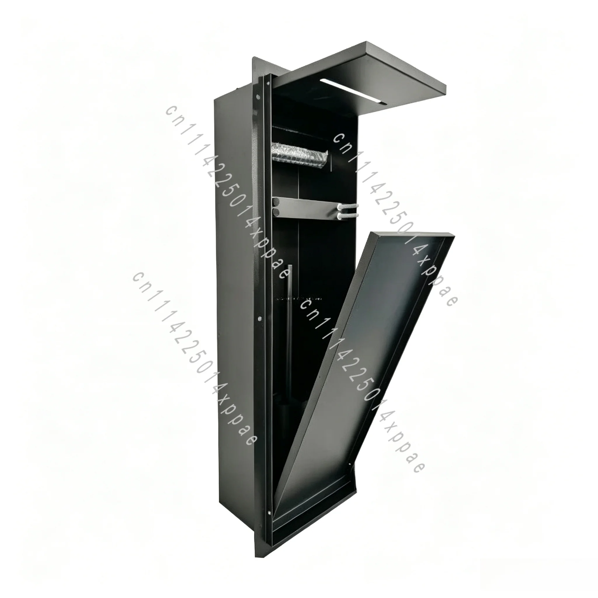 Apartment Up and Down Open Concealed Tissue Box Toilet Brush Concealed Bathroom Toilet Accessories Set Hotel