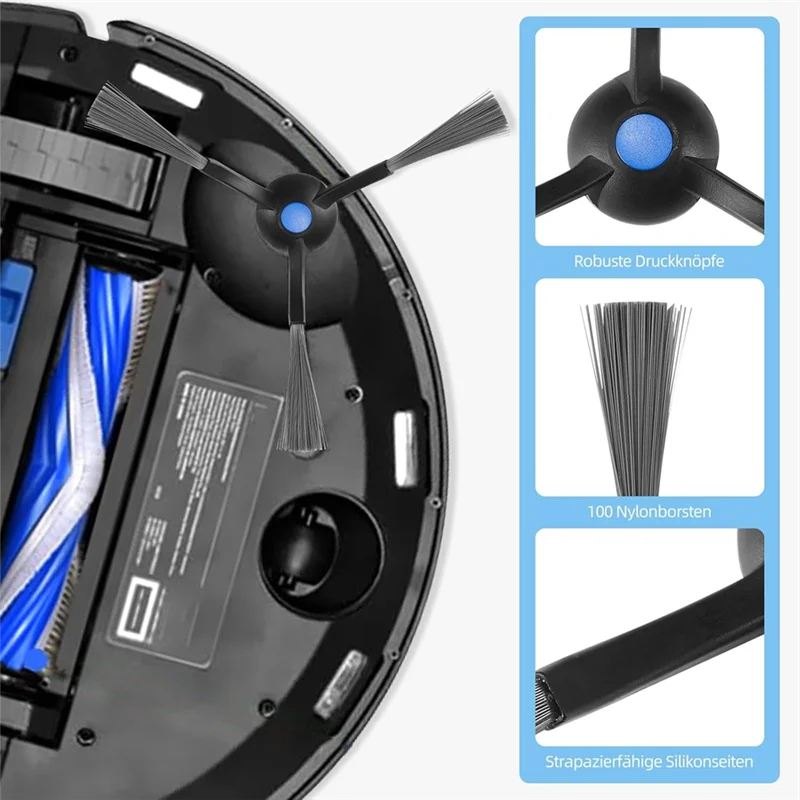ملحقات المكنسة الكهربائية الروبوتية LECKL لـ Ecovacs Deebot T30 Omni / T30 Pro Omni، مجموعة بديلة كاملة