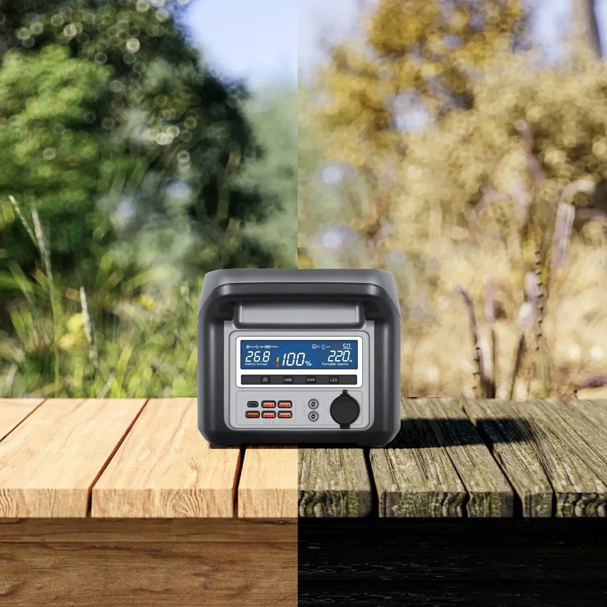 Customized 1000w 220v Portable Car Charging Portable Power Station For Outdoor