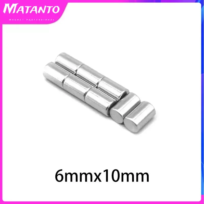 10/20/50/100/150/200PCS 6x10 Strong Powerful Magnets N35 Small Round Magnet 6x10mm Thinck Disc Rare Earth Neodymium  Magnet 6*10