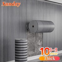Foam Grille Wall Stickers Background Wall Decoration Wallpapers Thick XPE Wood Grain Peel and Stick Wallpaper Home Renovation