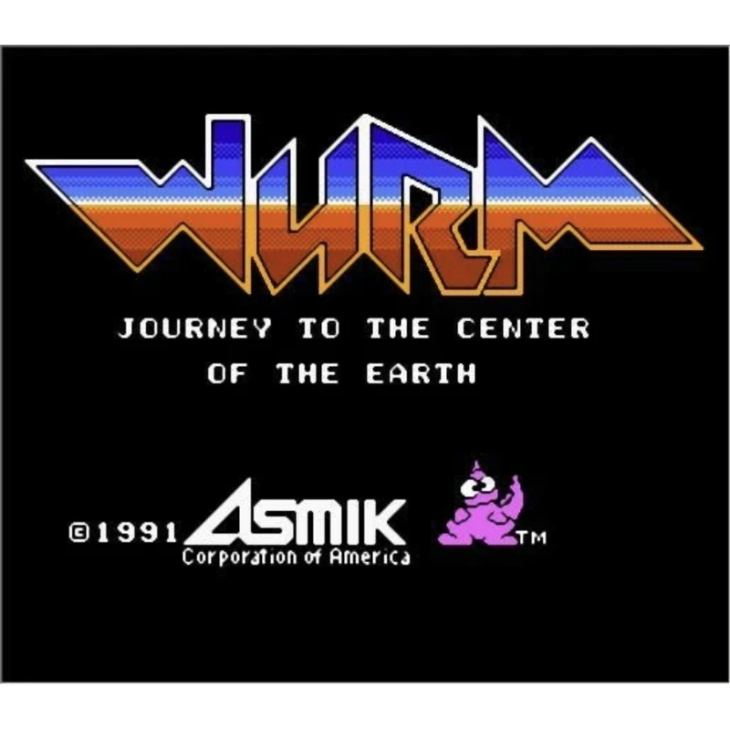 WURM Japanese / English Version 8Bit Retro Game Cartridge for FC Console 60Pins / NES Console 72Pins Video Game Card