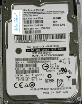 

For V7000 00MJ309 00AR324 00AR388 2.5 300G 15K 12Gb SAS