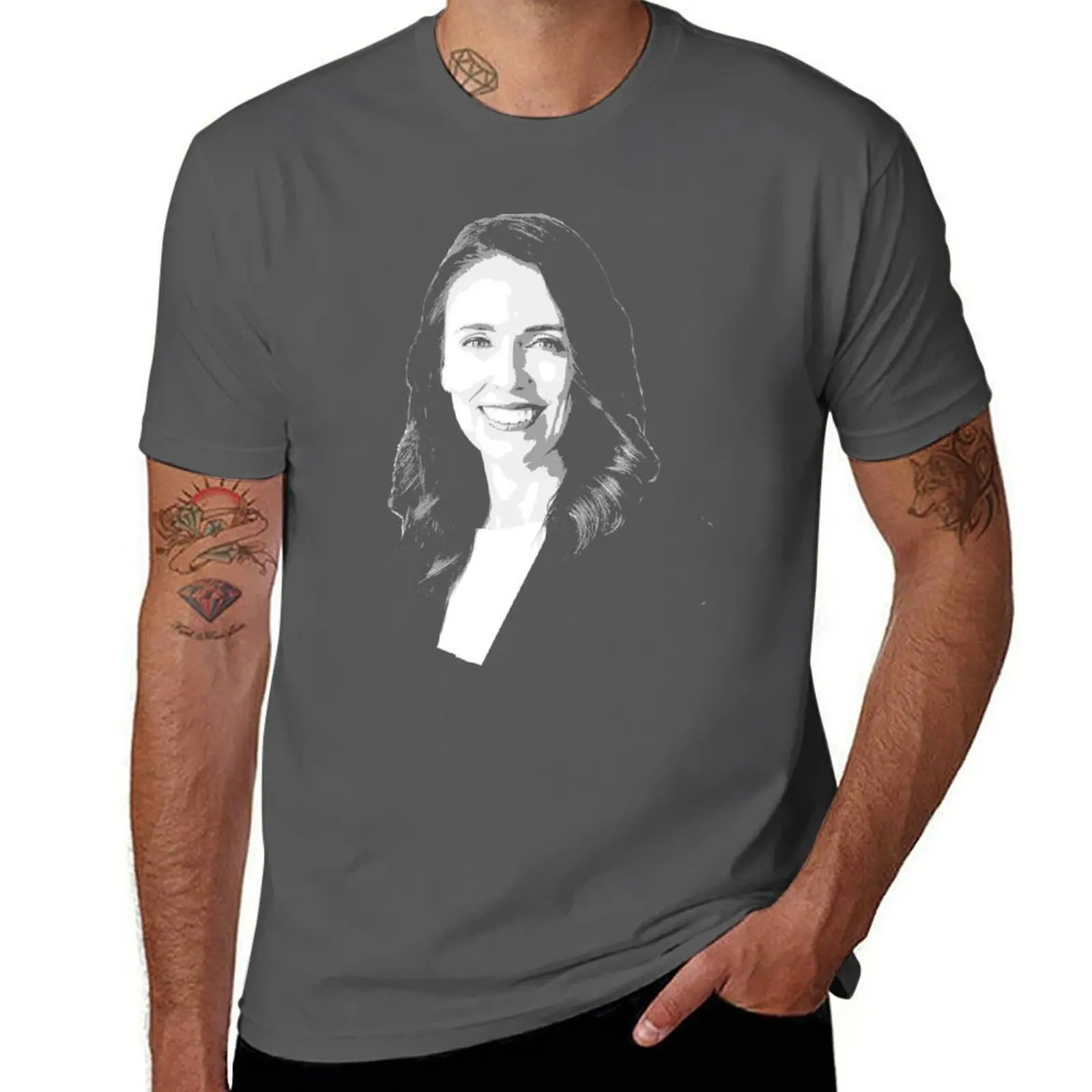 Jacinda Ardern T-Shirt Big and Tall Solid Color T-Shirt