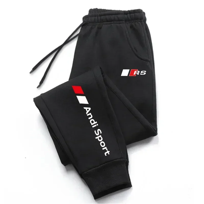 

2025 Men's Four Seasons Daily Sports Running Pants Men's Home Outdoor Comfortable Soft Solid Color Pants