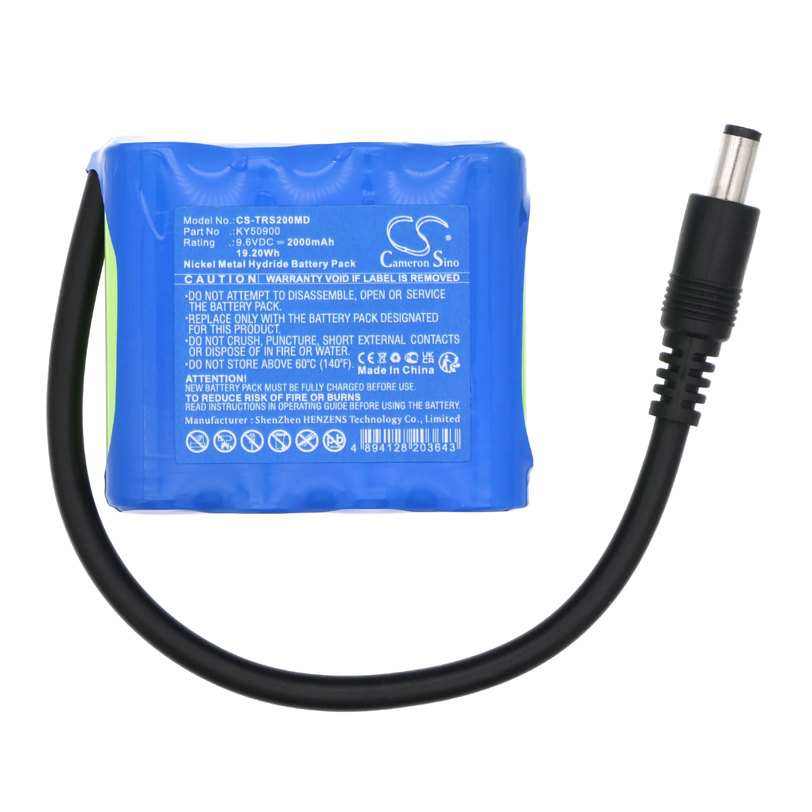 Batería de repuesto CS para Taema Osiris 2, ventilador Osiris 2 KY50900,88888629 2000mAh / 19.20Wh, uso médico