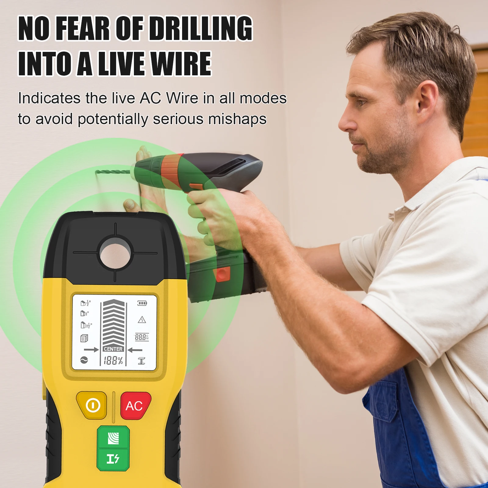 New Stud Finder Wall Scanner D - Wall Scanner Rebar Detector 评论和价格
