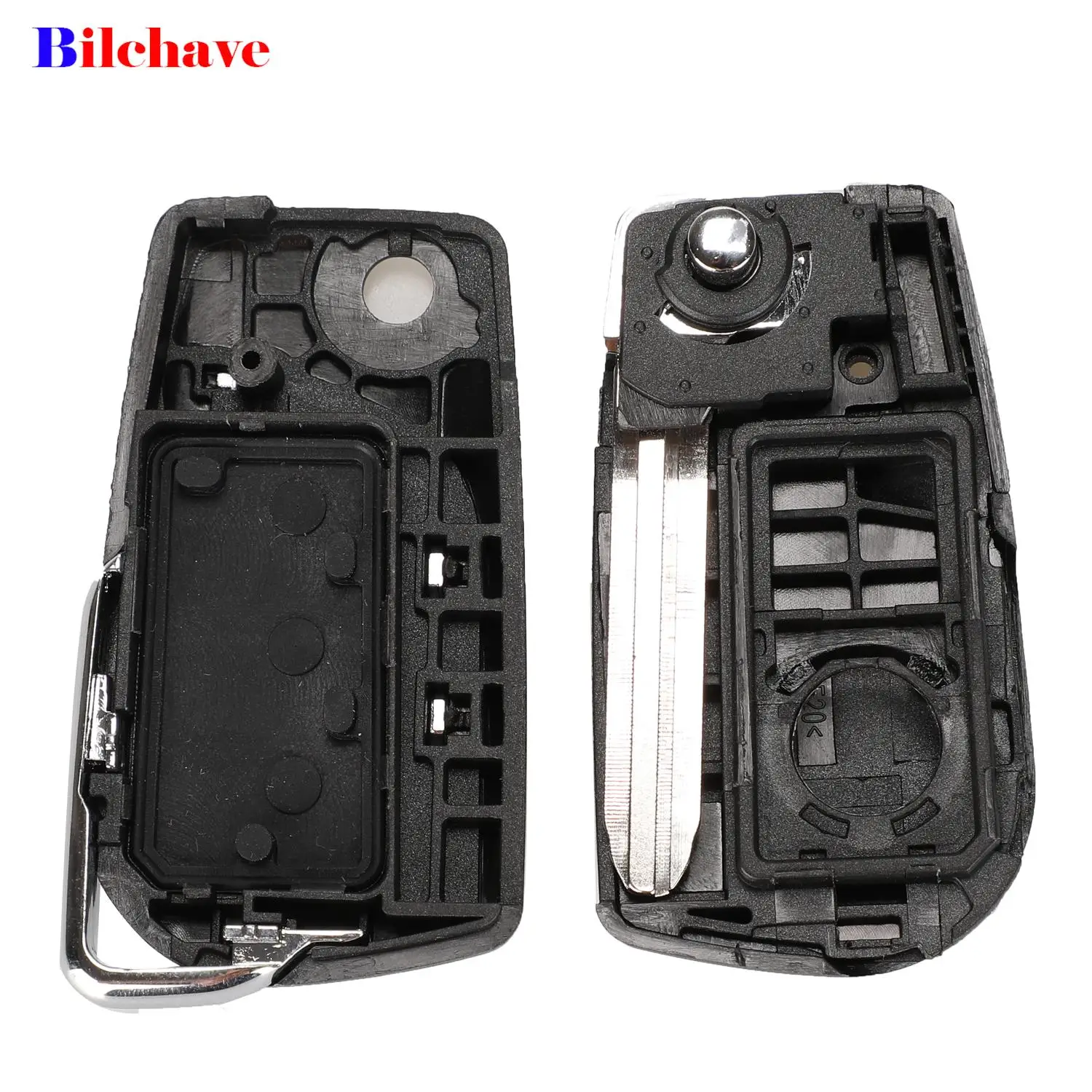 jingyuqin 2/3 Buttons Flip Remote Car Key Shell For Toyota 2014 RAV4 Levin Camry Reiz Highlander Corolla Yaris Toy43 Toy48 Blade