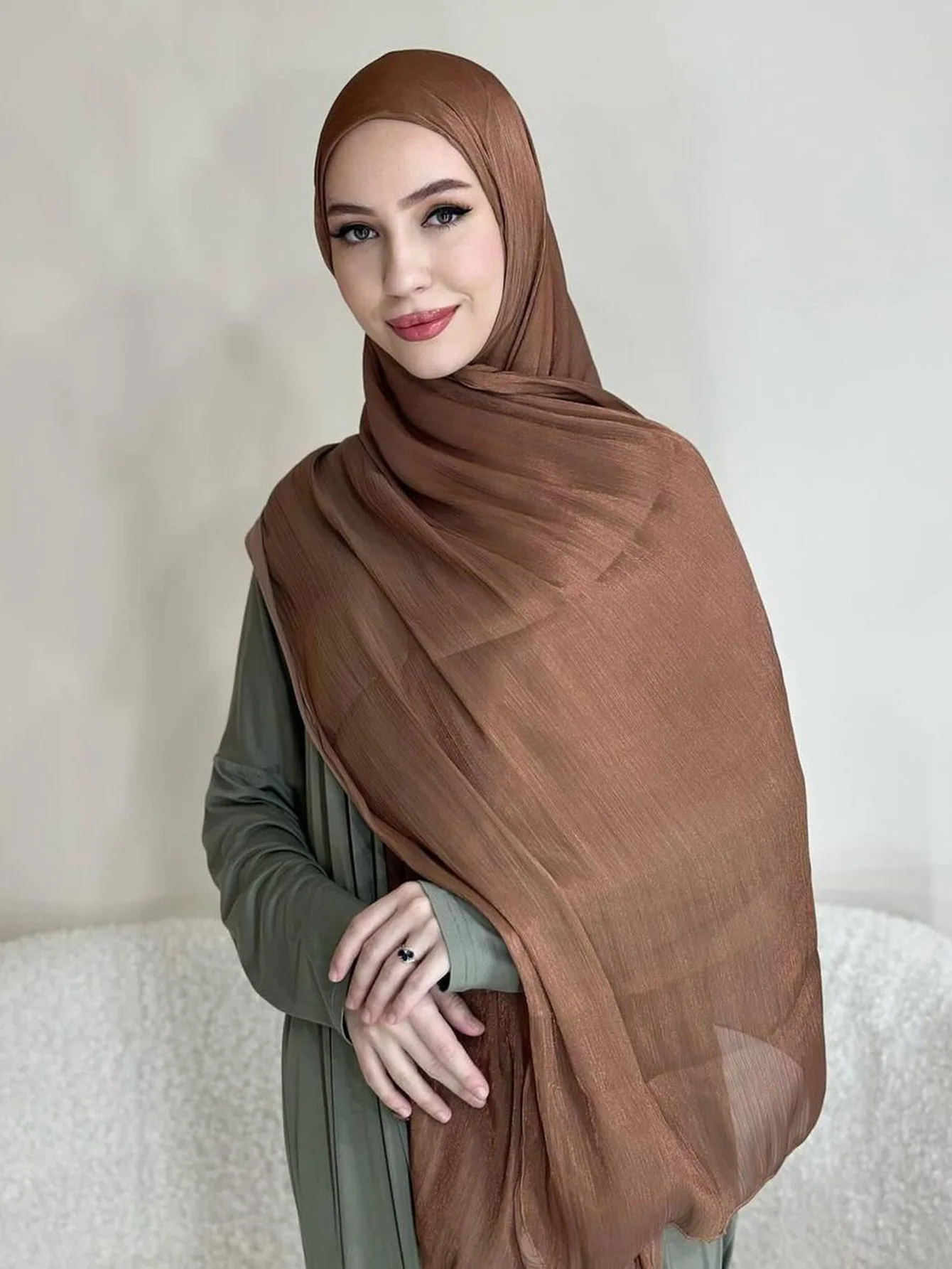 New Shiny Instant Hijabs for Women Chiffon Silk Hijab with Jersey Underscarf Muslim Fashion Voile Femme Musulman Turban Bonnet